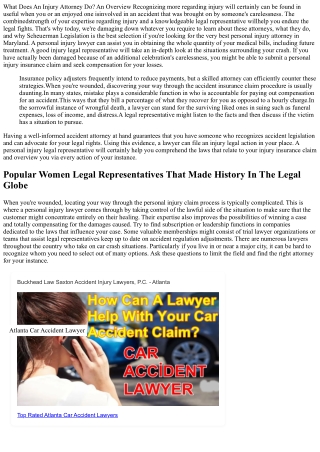 What Does An Accident Lawyer Do? An Overview