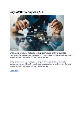 digital marketin an seo