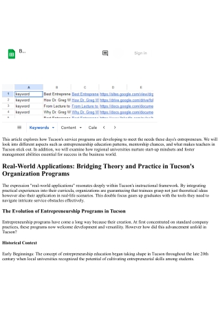 Real-World Applications: Bridging Theory and Practice in Tucson's Organization P