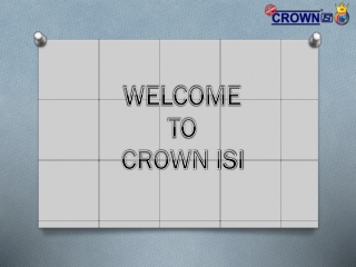 Strong and Stylish Stainless Steel Hinges by CrownISI