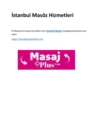 stanbul mas z hizmetleri