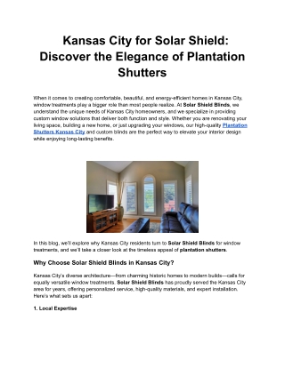 Kansas City for Solar Shield_ Discover the Elegance of Plantation Shutters (1)