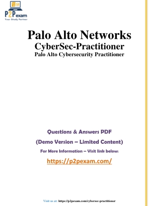 CyberSec-Practitioner Questions and Answers pdf dumps