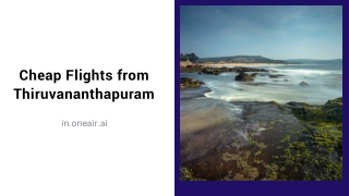 Cheap Flights from Thiruvananthapuram (TRV) - in.oneair.ai