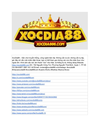 XocDia88 – Nơi hội tụ dân chơi biết đếm từng rung lắc