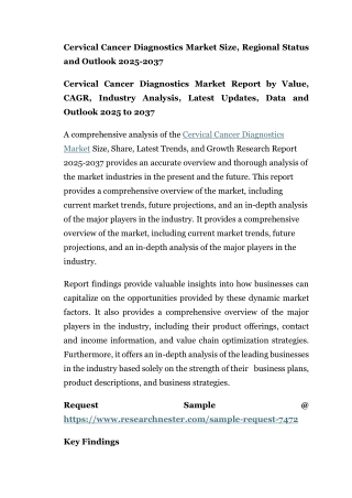 Cervical Cancer Diagnostics Market