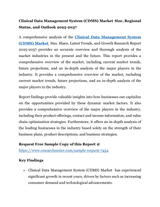 clinical data management system cdms market size