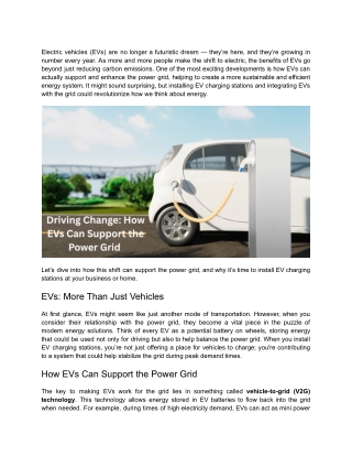 Driving Change_ How EVs Can Support the Power Grid
