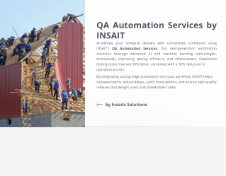 Transform Your Testing with Expert QA Automation Services | Insait Solutions