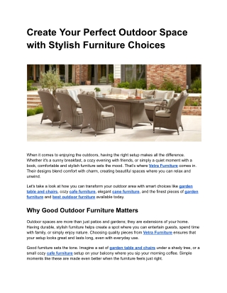 Easy Ways to Style Your Garden Table and Chairs