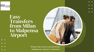 Easy Transfers from Milan to Malpensa Airport