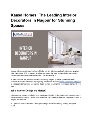 Interior Decorators in Nagpur