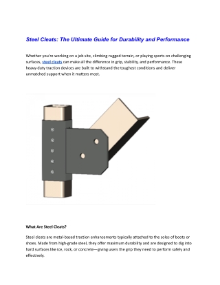 steel cleats the ultimate guide for durability