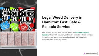 Your Trusted Source for Legal Weed Delivery Hamilton