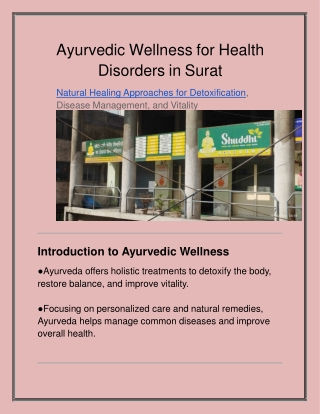 Ayurvedic Wellness for Health Disorders in Surat