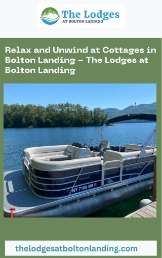 Relax and Unwind at Cottages in Bolton Landing - The Lodges at Bolton Landing
