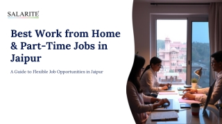 Best Work from Home & Part-Time Jobs in Jaipur