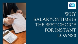 Why SalaryOnTime is the Best Choice for Instant Loans!!