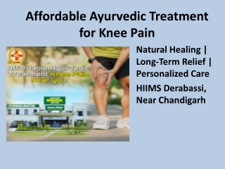 Find Affordable Ayurvedic Knee Pain Treatment Near You