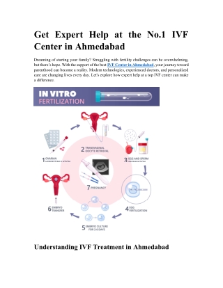 Get Expert Help at the No.1 IVF Center in Ahmedabad