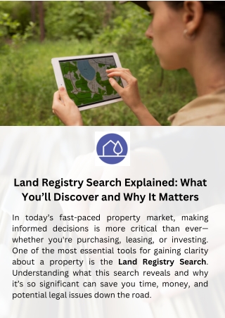 Land Registry Search Explained What You’ll Discover and Why It Matters