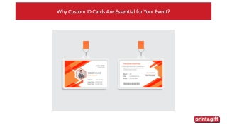 Why Custom ID Cards Are Essential for Your Event?