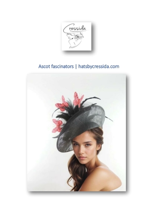 Ascot fascinators | hatsbycressida.com