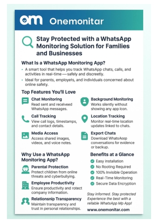 Smart WhatsApp Monitoring for Families and Businesses