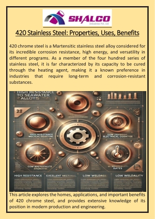 420 Stainless Steel Properties Uses Benefits