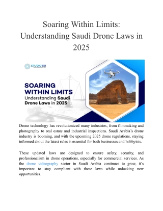 Soaring Within Limits_ Understanding Saudi Drone Laws in 2025