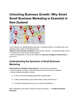 Unlocking Business Growth_ Why Smart Small Business Marketing is Essential in New Zealand