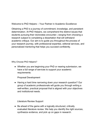 welcome to phd helpers your partner in academic