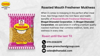 Roasted Mouth Freshener Mukhwas - Bhagat Dhanadal Corporation