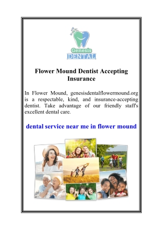 Flower Mound Dentist Accepting Insurance