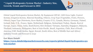 liquid hydroponics system market industry size