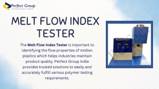 Melt Flow Index Tester