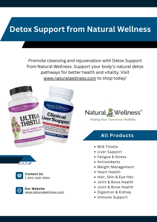 Detox Support from Natural Wellness - www.naturalwellness.com