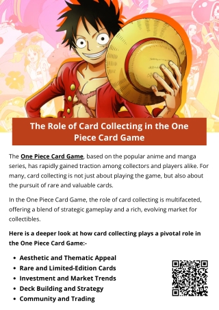 The Role of Card Collecting in the One Piece Card Game