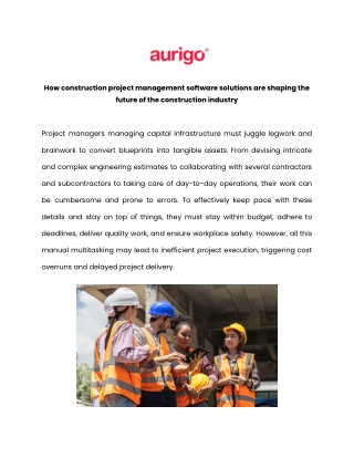 How construction project software solutions are shaping the future