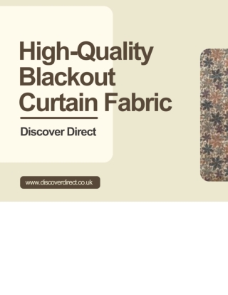 High-Quality Blackout Curtain Fabric