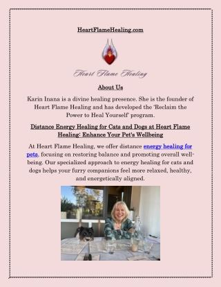 Pets’ Energy Healing