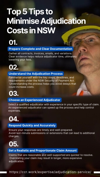 Top 5 Tips to Minimise Adjudication Costs in NSW
