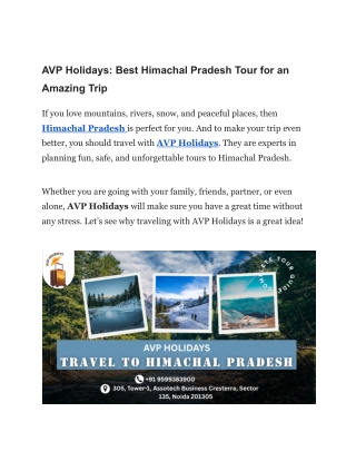Himachal Pradesh Tour