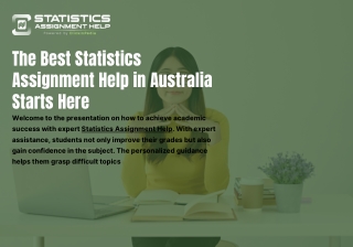 The Best Statistics Assignment Help in Australia Starts Here