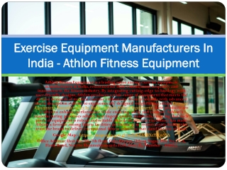 Fitness Equipment Companies - Athlon Fitness Equipment