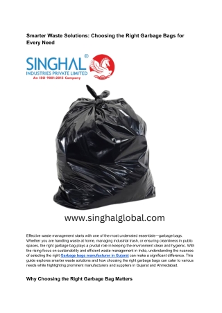 Garbage Bags
