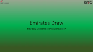 Emirates Draw PPT 64