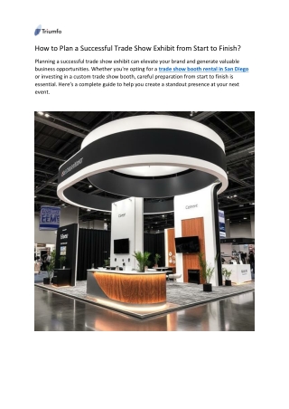 Trade Show Exhibit Planning Made Easy | Complete Guide