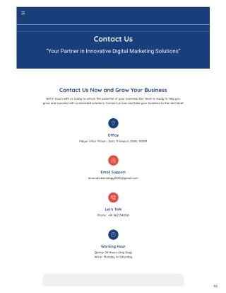 Get in Touch | Innovative Strategy - Contact Us