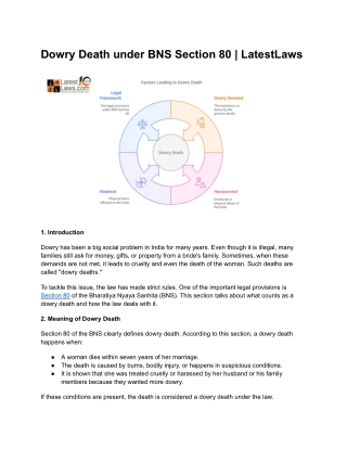 Dowry Death under BNS Section 80 _ LatestLaws
